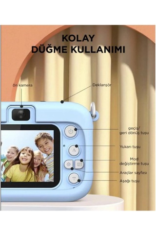 Vothoon T18 Mini 2.0" 1080P HD Çocuk Dijital Fotoğraf Makinesi