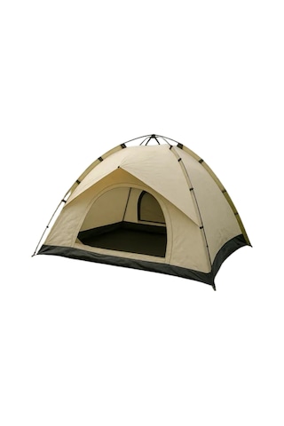 2 3 Kişilik Otomatik Kamp Çadırı 200x150x120 Cm Çift Katmanlı Su Geçirmez Ac6634 Outdoor Çadır Krem