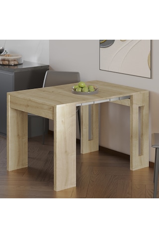 İnarch Dizayn Nivo Modüler Açılır Yemek Masası Modern Dresuar & Çok Amaçlı Masa,kapalı 44 Cm - Açık 116 Cm Safirmeşe