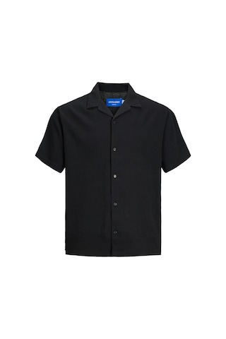 Jack & Jones Jorluke Crınkle Ss Jnr Siyah Erkek Çocuk Gömlek 000000000102257533 Siyah
