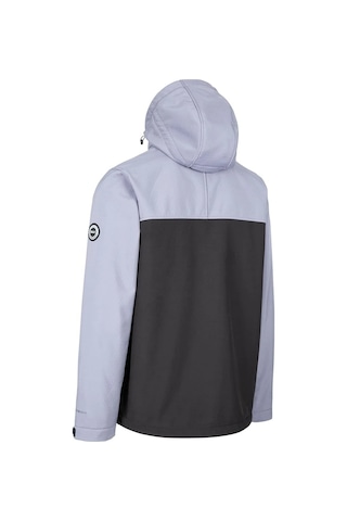 Trespass Mens Moyler Dlx Soft Shell Jacket Storm Grey Siyah