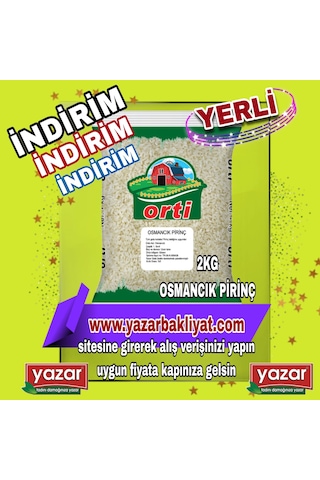 Orti Osmancık Pirinç 2 Kg X 10 Paket