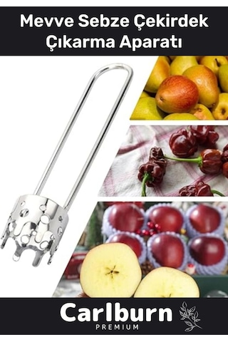 Özel Tasarım Paslanmaz Çelik Sağlam Dayanıklı Biber Domates Meyve Sebze Çekirdek Çıkarma Aparatı