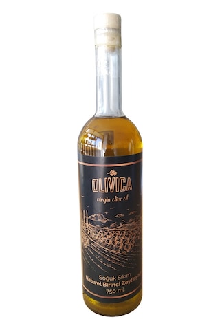 Olivica Erken Hasat Naturel Birinci Soğuk Sıkım Zeytinyağı Cam 750 ML
