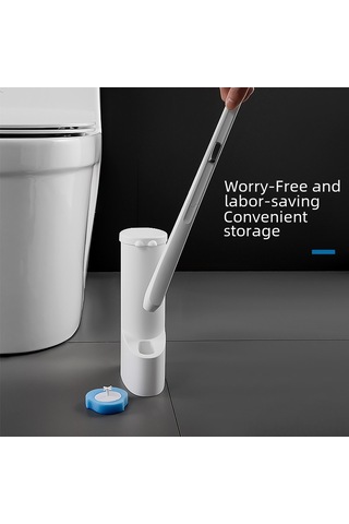 Monyee Tek Kullandım Atılan Tuvalet Fırçası Seti, Erimeyen Değiştirme Ucu, Uzun Saplı, Ev Kullanıma Uygun, Banyo Tuvaleti Tam Temizlik 8 Adet Değiştirme Ucu Diğer