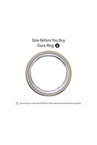 Oura Altın Rengi Ring 4 Akıllı Sağlık Ve Aktivite Yüzüğü Beden 6 Akıllı Yüzükler