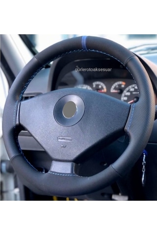 Oto Dikmeli Direksiyon Kılıfı Noktalı-Alkantara Yüzüklü Model 342767847