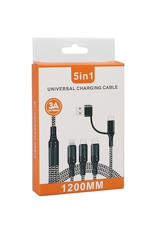 Ally Pd Apple iPhone Uyumlu Li̇Ghtni̇Ng, Type-C, Mi̇Kro Hızlı All In 1 Şarj K