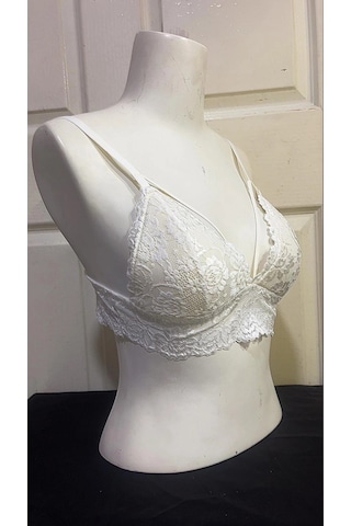 Koza Kadın Desteksiz İpli Soft Bralet Sütyen-ekru