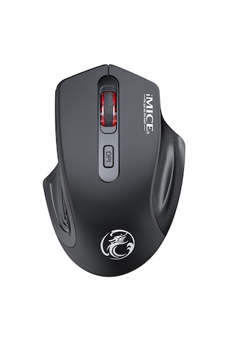 İmıce G-1800 Şarj Edilebilir 4 Düğme 1600 Dpı 2.4ghz Bilgisayar Pc Dizüstü Bilgisayar İçin Sessiz Kablosuz Fare Siyah Diğer