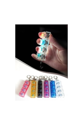 Özel Üretim Mekanik Fidget Stres Oyuncağı Rgb Ledli Tıklama Işıklı Klavye Tuşu Switch Anahtarlık