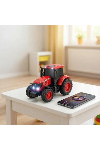 12w Güçlü Sesli Traktör Görünümlü Bluetooth Hoparlör Usb Tf Kart Fm Radyo