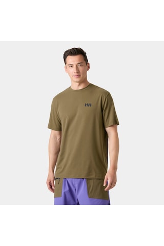 Helly Hansen Skog Recycled Graphic Erkek T-shirt-32452 Kahverengi