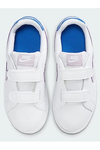 Nike Court Royale Leather Sneaker Hakiki Deri Bantlı Çırtlı Unisex Çocuk Spor Ayakkabı Beyaz