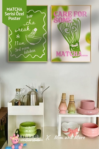 Mim And More X Luminara Studio Home Bar Matcha Break 11am 3rd Room Kitchen Poster