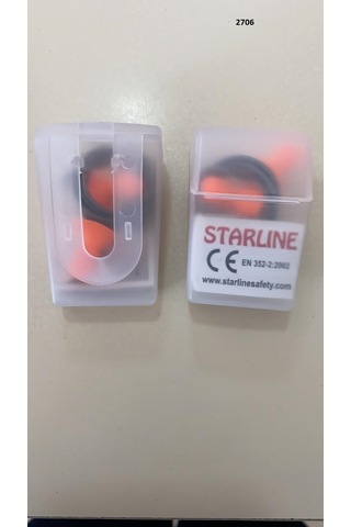 Starline 2706 Plastik İpli Kulak Tıkacı 5 Adet