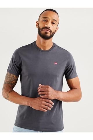 Levi's Erkek Antrasit Bisiklet Yaka Tshirt 56605-0109-2314 Siyah