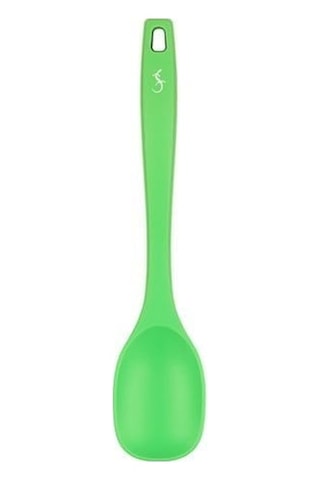 Lurch - Platin Silikon Yemek Kaşığı 28 Cm Yeşil - Yanmaz, Yapışmaz, Bükülmez, Çizmez, Tat Ve Koku Bırakmaz - 240081