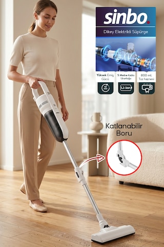 Sinbo SVC-8640 600 W Pratic Dikey Elektrikli Süpürge