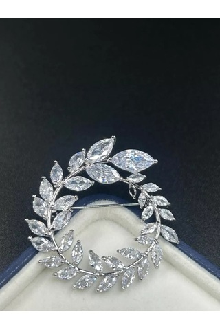 Scarlet Msk Broş Çiçek 211967899 Gri