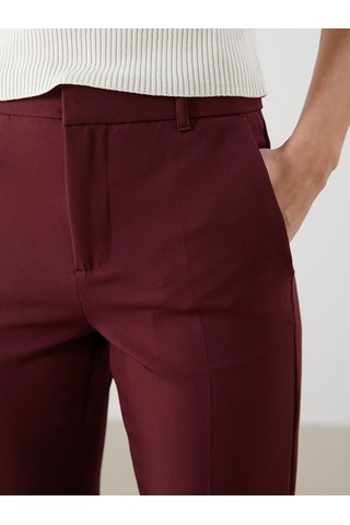 Lcw Vision Bordo Dar Fit Kadın Pantolon