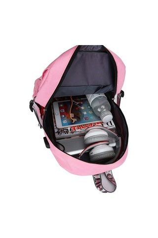 Createtech Zaman Yeşil Usb Spor Seyahat Çantası Hırsızlığa Korumalı Sırt Çantası Yeşil