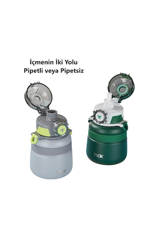 Tkk Çelik Çocuk Matarası 600 Ml Yeşil Hulk