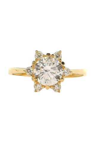 Cigold Tektaş Yüzük 14 Ayar Altın 1.99 Gr Oa-c11401029211 Renkli