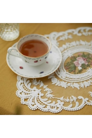 Ulzyvf Güzel Mutfak Peçeteleri - 2'li Set 30x41cm, Dekoratif Beyaz Elegant Beyaz