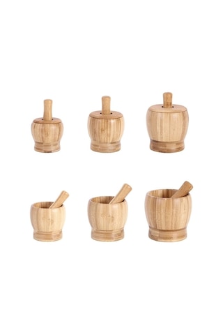 Primepickings Mutfak Bambu Sarımsaklı Püre Makinesi Kapaklı Karıştırıcı, Yenilikçi, Pratik, Sağlıklı Yiyecekler İçin İдеal Diğer