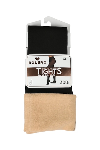 Bolero İçi Polarlı Ince Görünümlü Siyah Külotlu Çorap Siyah