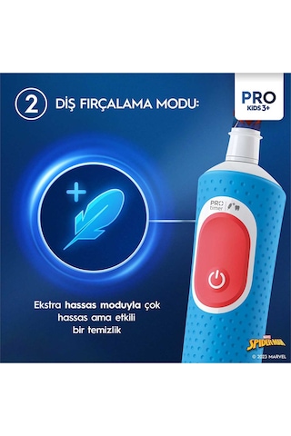 Oral-B Çocuk Şarjlı/Elektrikli Diş Fırçası Spiderman D100