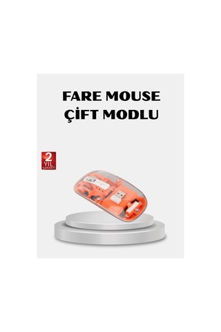 Kablosuz Çift Modlu Mouse Bluetooth 5.0 + 2.4ghz Tkndhmngo Çok Renkli Diğer