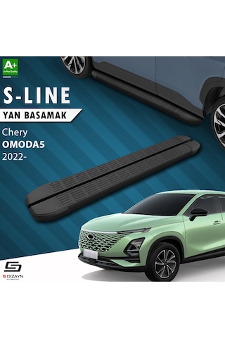 S-dizayn Chery Omoda5 S-line Siyah Yan Basamak 183 Cm 2022 Üzeri