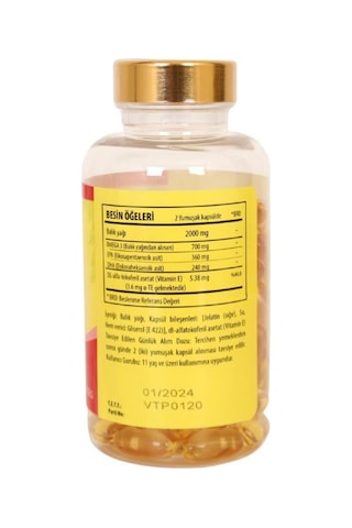 Vitapol Omega 3 Balık Yağı 100 Softgel 01.2024