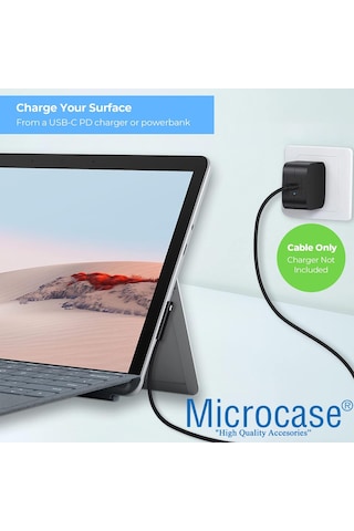 Surface Pro 3-4-5-6-7-8 Type-c Pd Şarj Kablosu 150cm-al4145