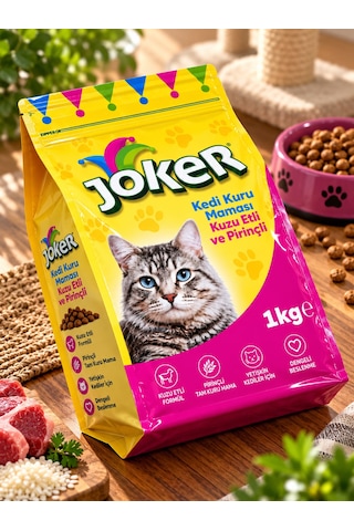 Joker Kedi Maması Kuzu Etli Ve Pirinçli