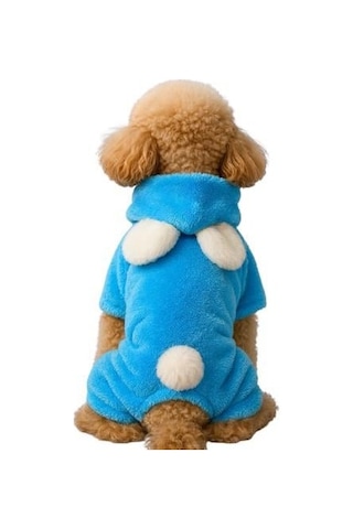 Gedyco Teidi Mavi Peluş Küçük Irk Köpek Tulumu