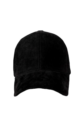 Unisex Vegan Süet Şapka Siyah