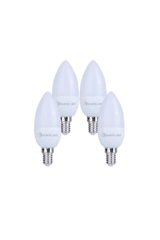 7w E14 Led Ampul 3000k Sarı Işık 4 Adet Paket