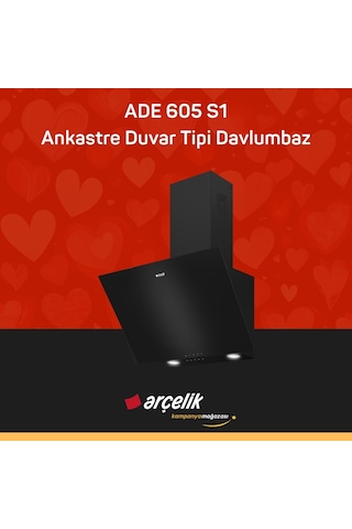 Arçelik ADE 605 S1 Ankastre Duvar Tipi Davlumbaz