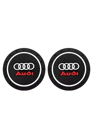 Siyah Silikon Bardak Altlığı Audi İle Uyumlu A1 A3 A4 A5 A6 Q5