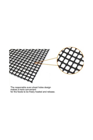 Padalink Siyah Cam Fiber Barbekü Ağı - Anti Yapışkan, Yeniden Kullanılabilir, Kesilebilir, Yüksek Sıcaklık Dayanıklı, Pratik Izgara Aracı Çok Renkli