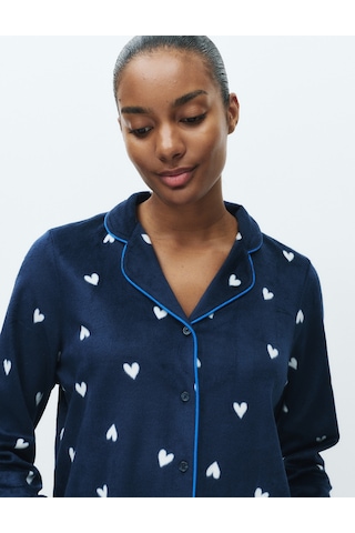 Marks & Spencer Desenli Pijama Takımı T37004622F Lacivert