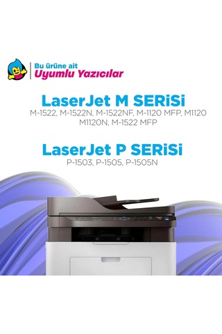 Hp Cb436a Uyumlu, Toner 10'lu Paket / M1120 / M1522 / P1505