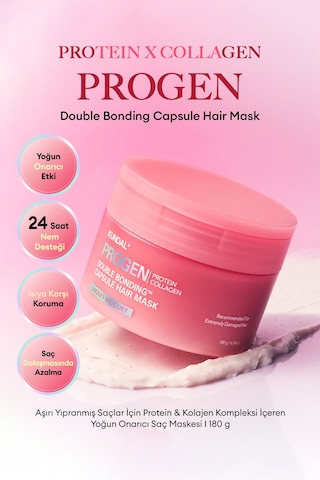Aşırı Yıpranmış Saçlara Yoğun Onarıcı Saç Maskesi Kundal Progen Double Bonding Capsule Hair Mask