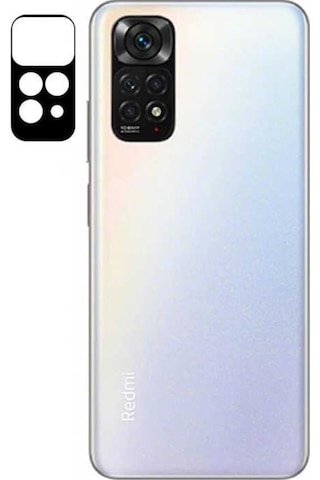 Xiaomi Redmi Note 11S Global Zore 3D Kamera Camı Koruyucu Siyah