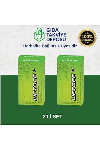Herbalife 2'li Set Liftoff Efervesan İçecek Limon Aromalı