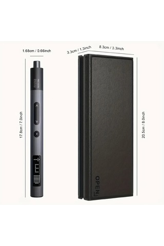 Honeybeeshop 36lı 1 Arada Led Ekranlı Hassas Elektrikli Tornavida Seti Şarj Edilebilir Mini Pil 03nm Mikro Kablosuz Otomatik Dıy Onarım Aracı