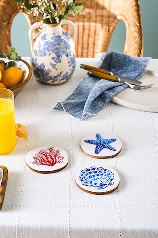 Karaca Mango Marin Bardak Altlığı 3'lü Set 10 cm